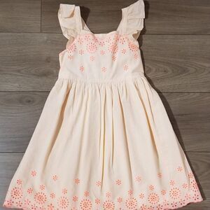 Cat & Jack Eyelet Sundress with Flutter Sleeves